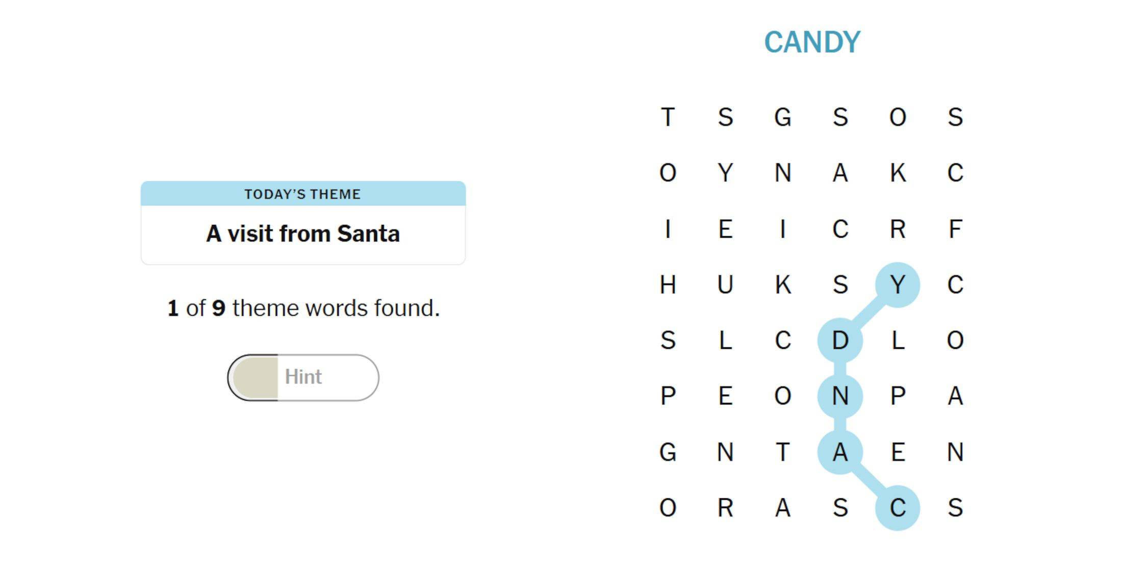 Candy Word Placement - Stränge Puzzle #297