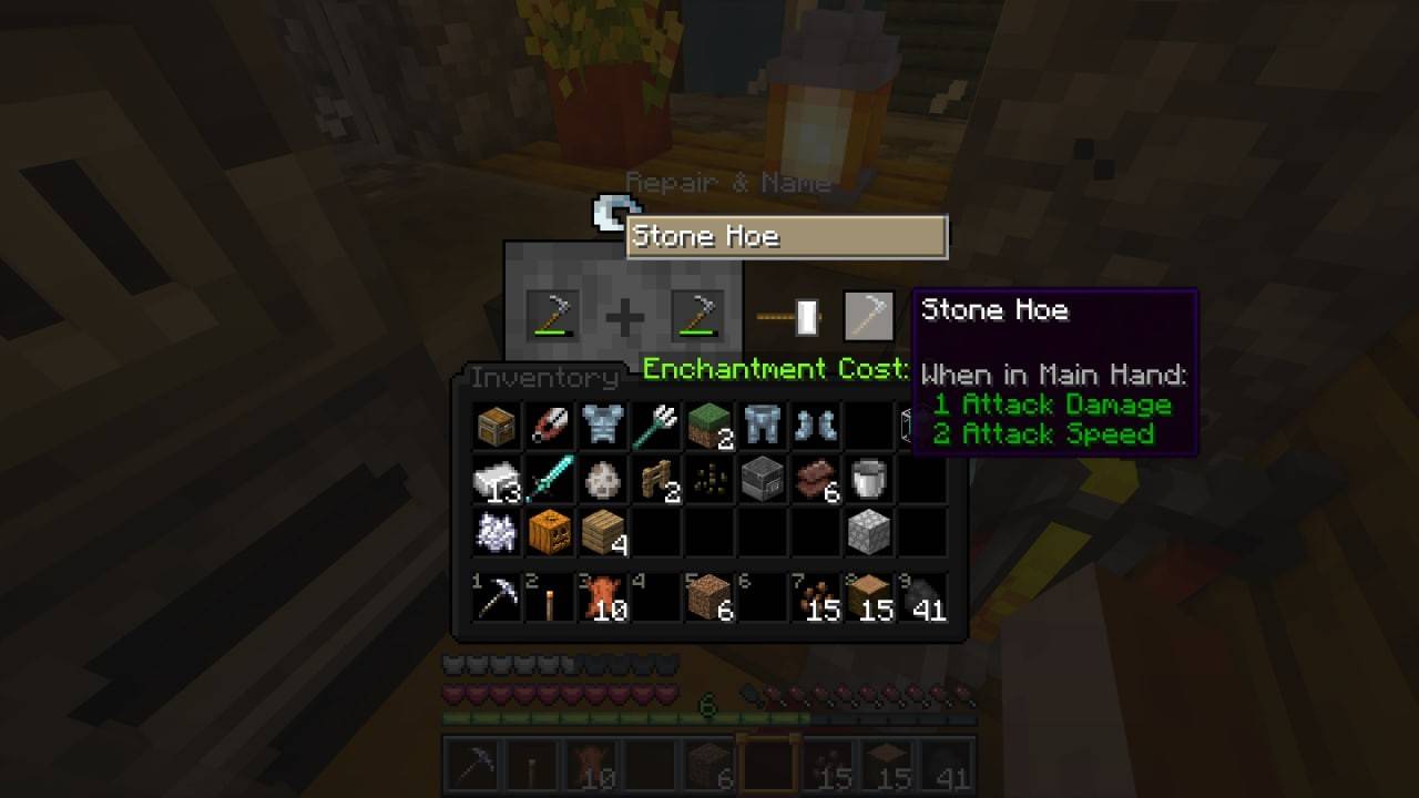 MINECRAFT တွင်ပစ္စည်းများကိုပြုပြင်ပါ