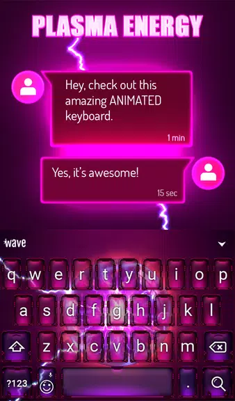 Plasma Keyboard & Wallpaper应用截图第2张