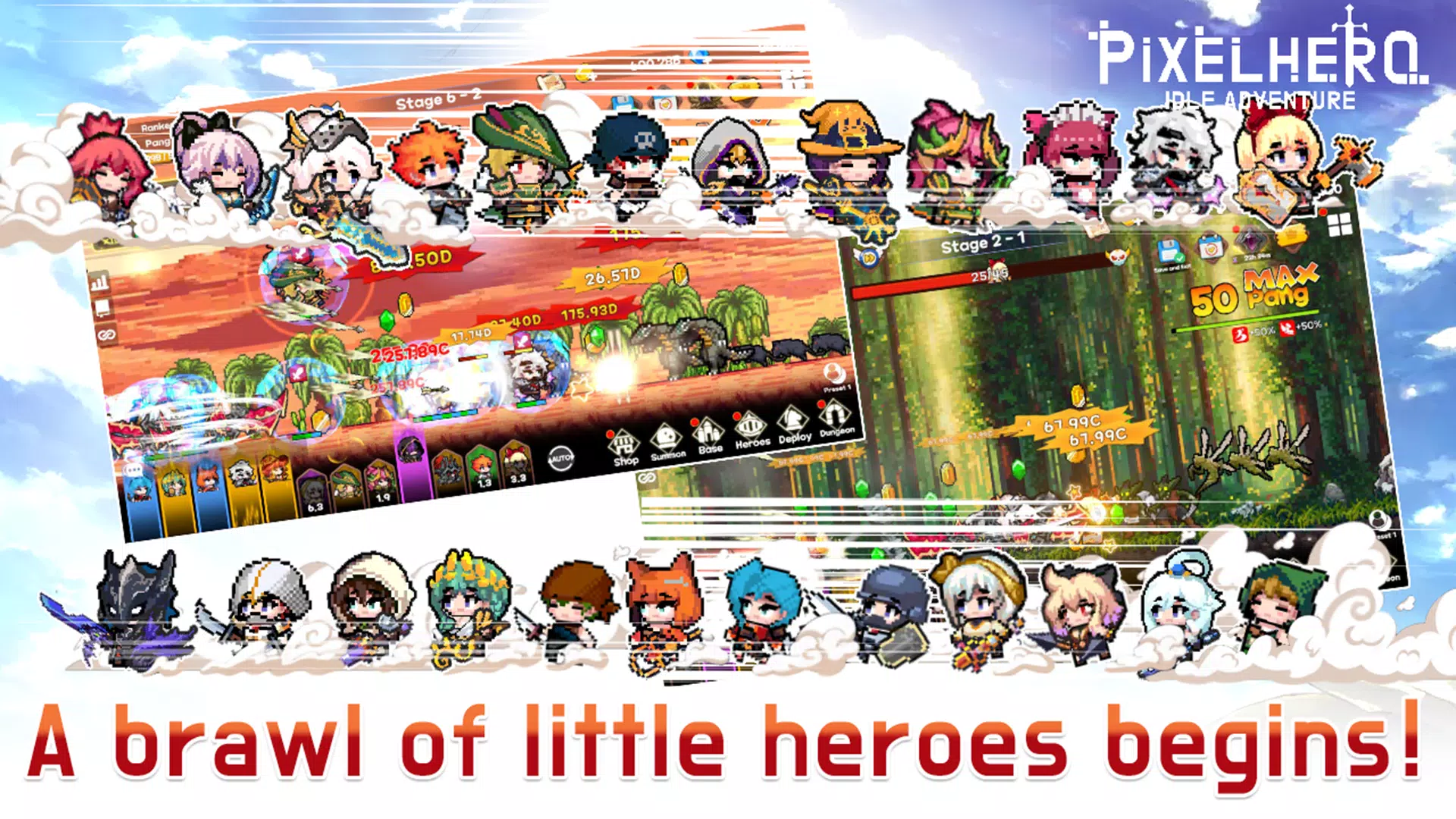 Pixel Heroes Idle Captura de pantalla 0