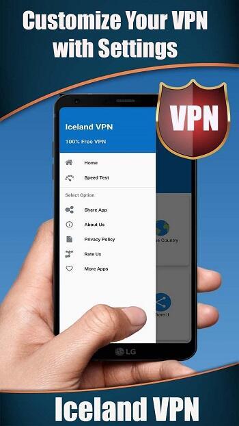 Iceland VPN Tangkapan skrin 1