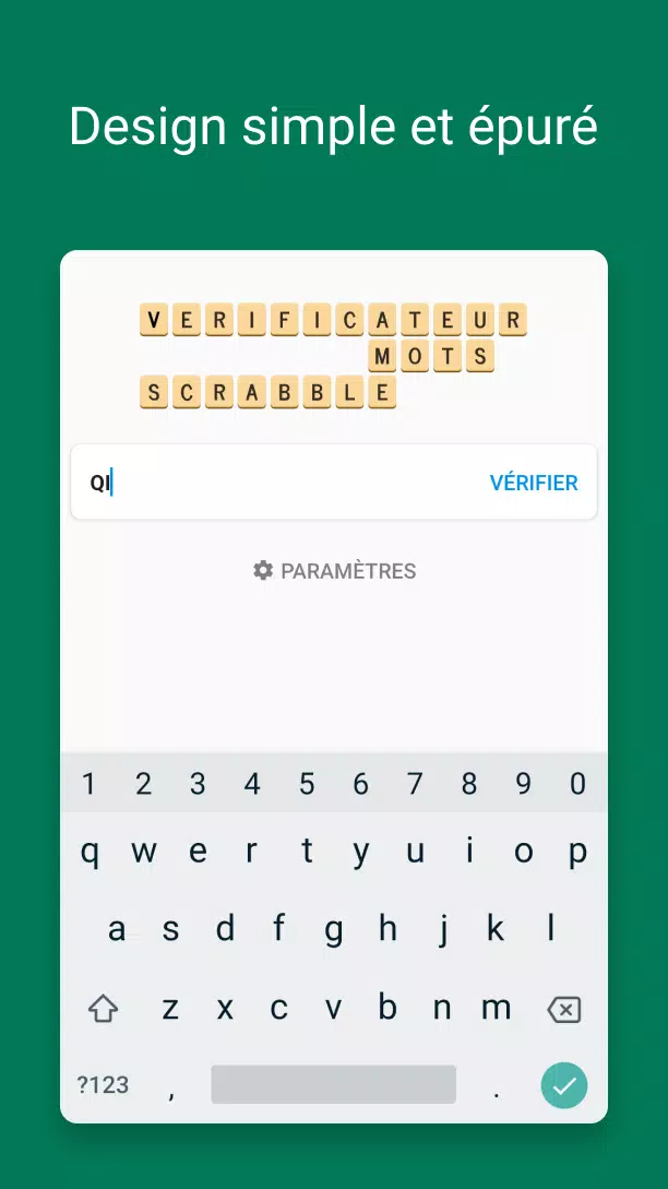 Verificateur Mots SCRABBLE Скриншот 0