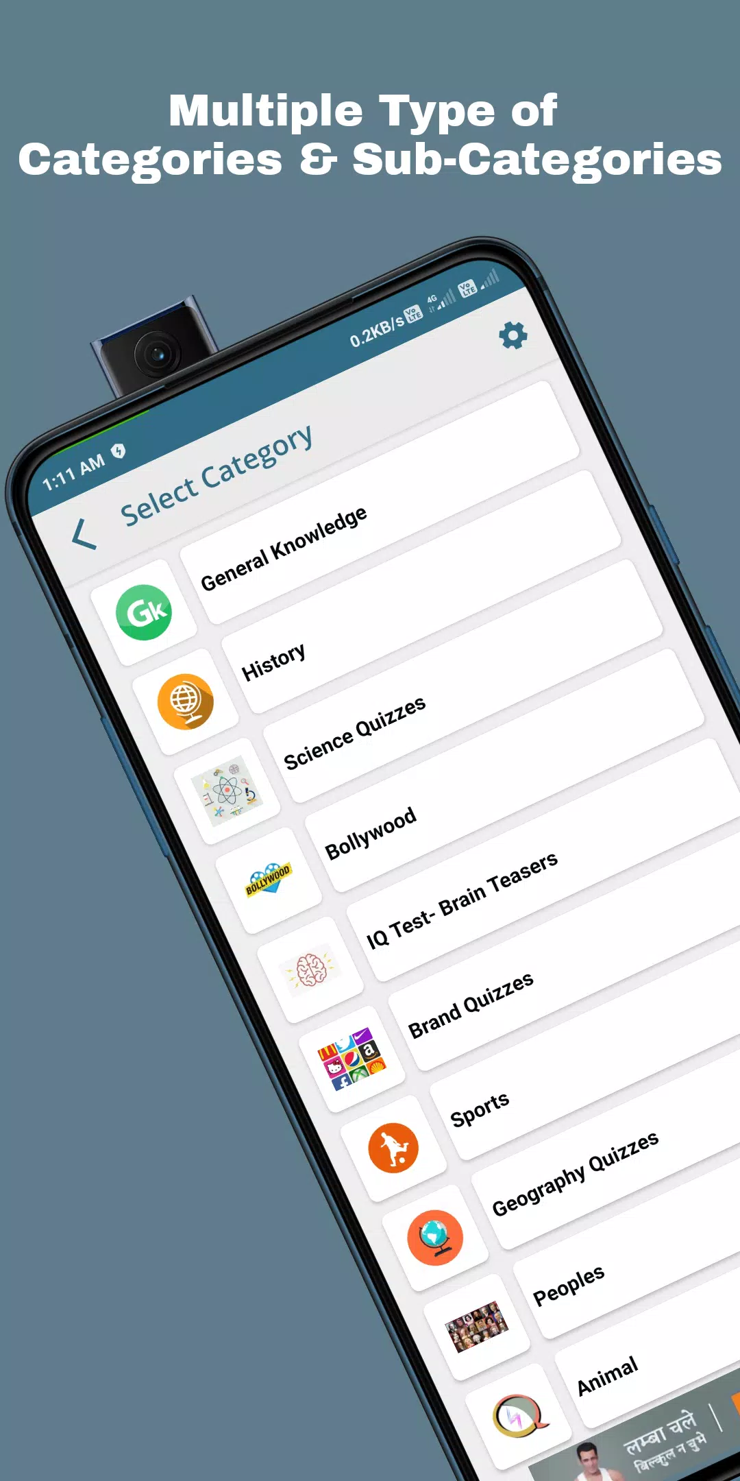QuizOn- All GK Trivia Quiz App Captura de pantalla 2