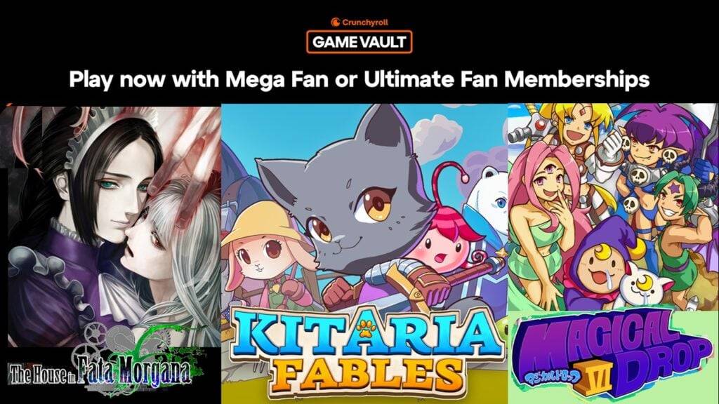 Crunchyroll तीन नए खिताबों के साथ एंड्रॉइड गेम लाइब्रेरी का विस्तार करता है, जिसमें 'द हाउस इन फाटा मॉर्गन' भी शामिल है