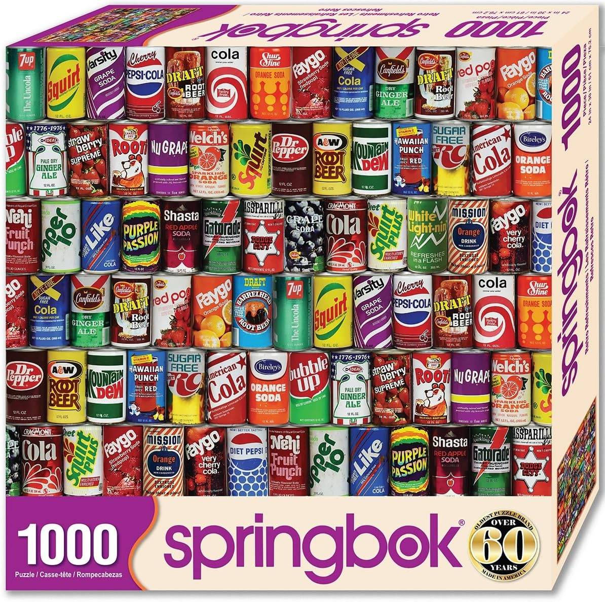 Springbok - Retro Erfrischungen - 1000 Stück Puzzle Puzzle