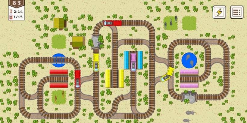 Train-Helden-Tests Track-Switching-Fähigkeiten auf Android