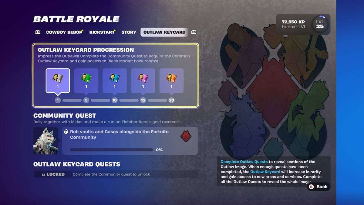 Peningkatan Kekektologi Outlaw di Fortnite Bab 6.