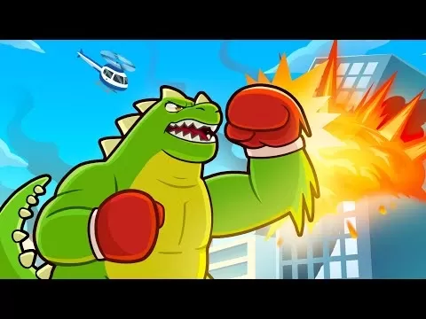 Kaiju destruction in Roar Rampage