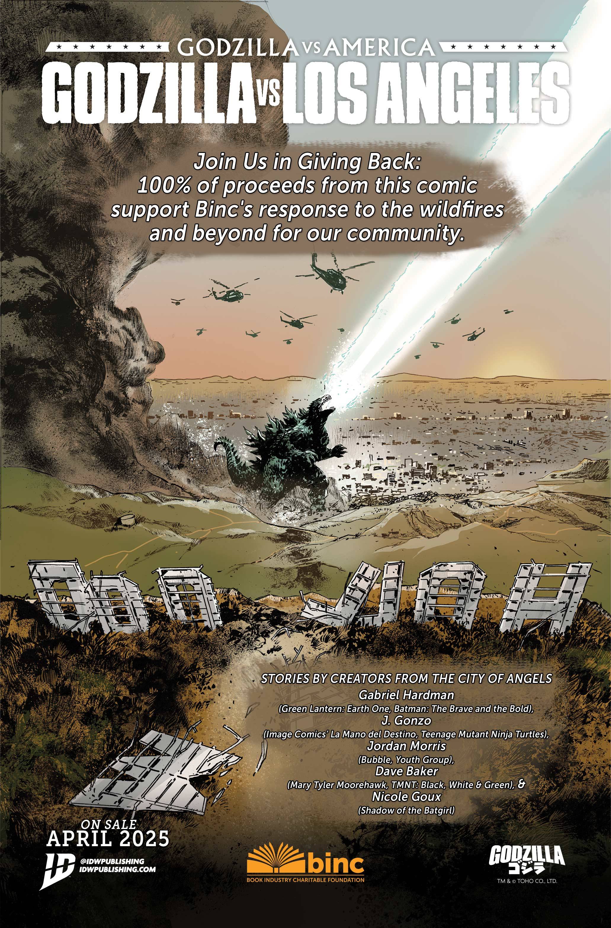 Godzilla vs. Los Angeles #1 ปก