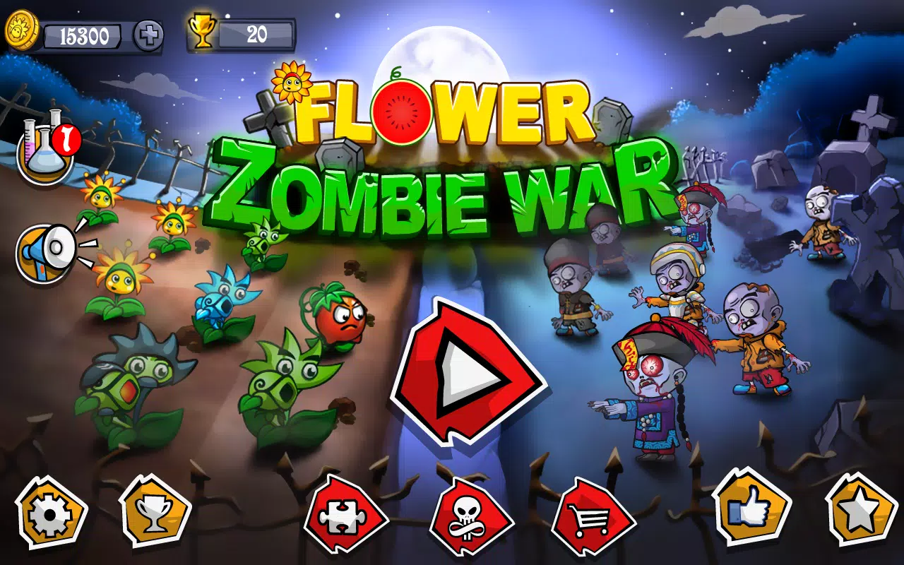 Flower Zombie War Capture d'écran 0