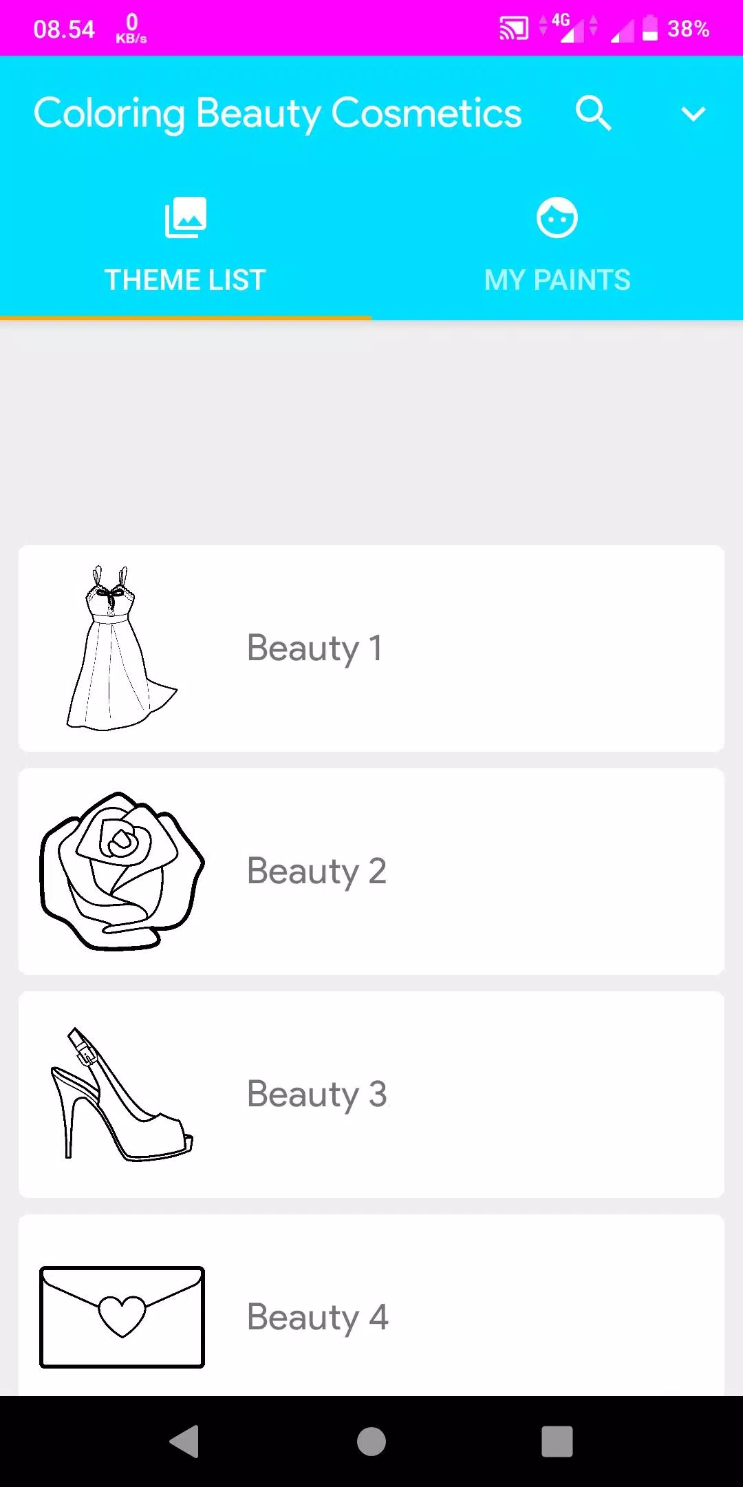 Coloring Beauty Cosmetics 스크린샷 0