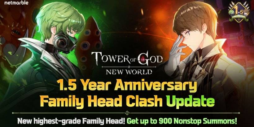 Tower of God: Neue Welt jährt sich ein 1,5-jähriges Jubiläum mit neuen Teamkollegen, Veranstaltungen