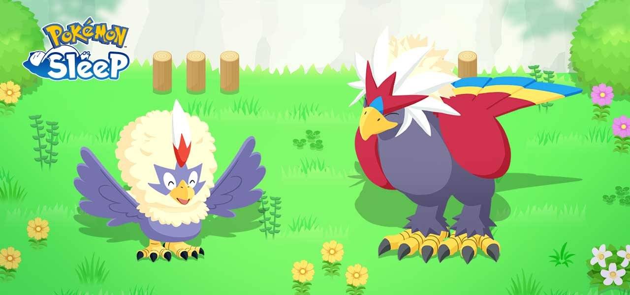 「RuffletとBraviaryが1月にPokemon Sleep DreamEntersの出会い」