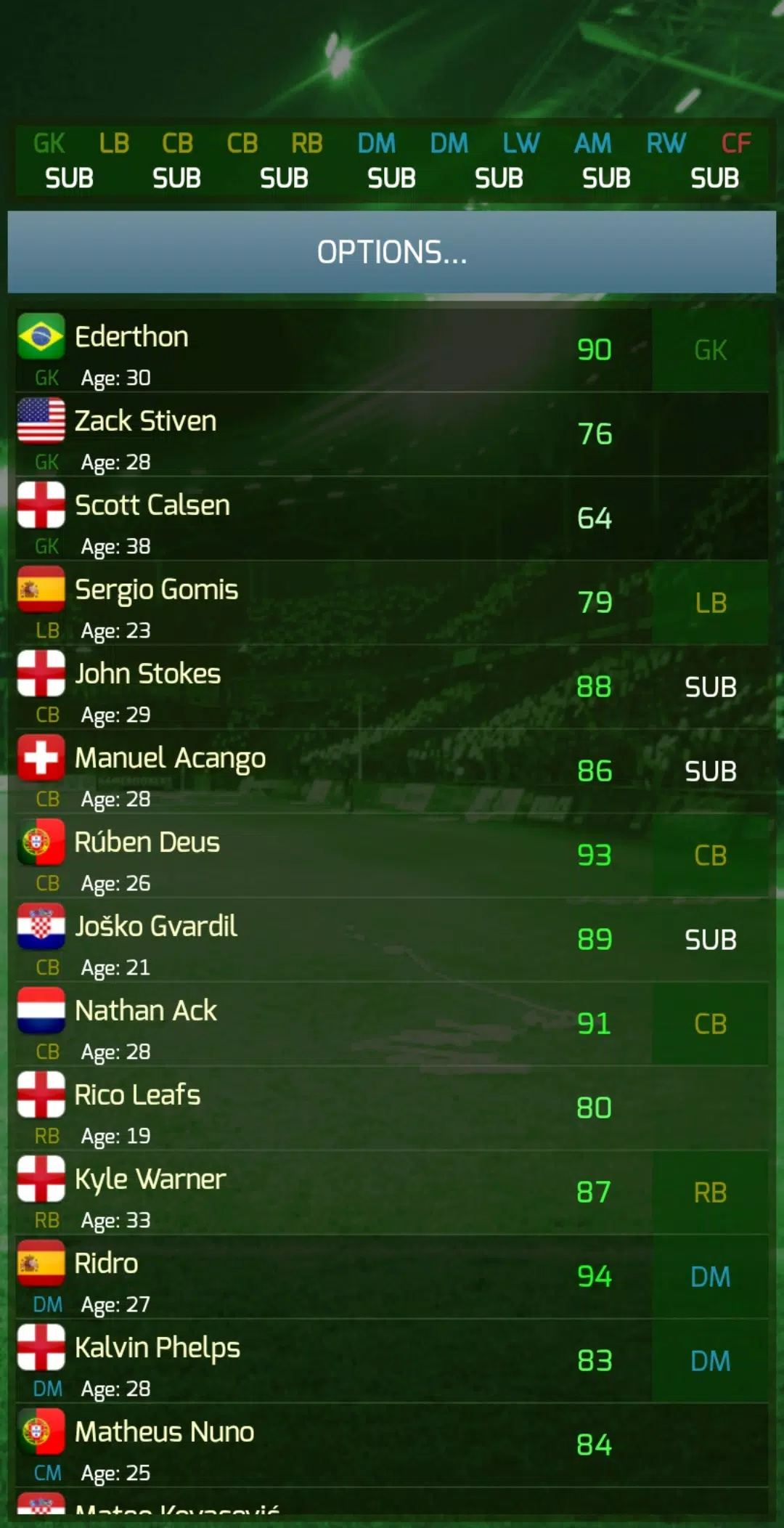 True Football 3 Capture d'écran 2