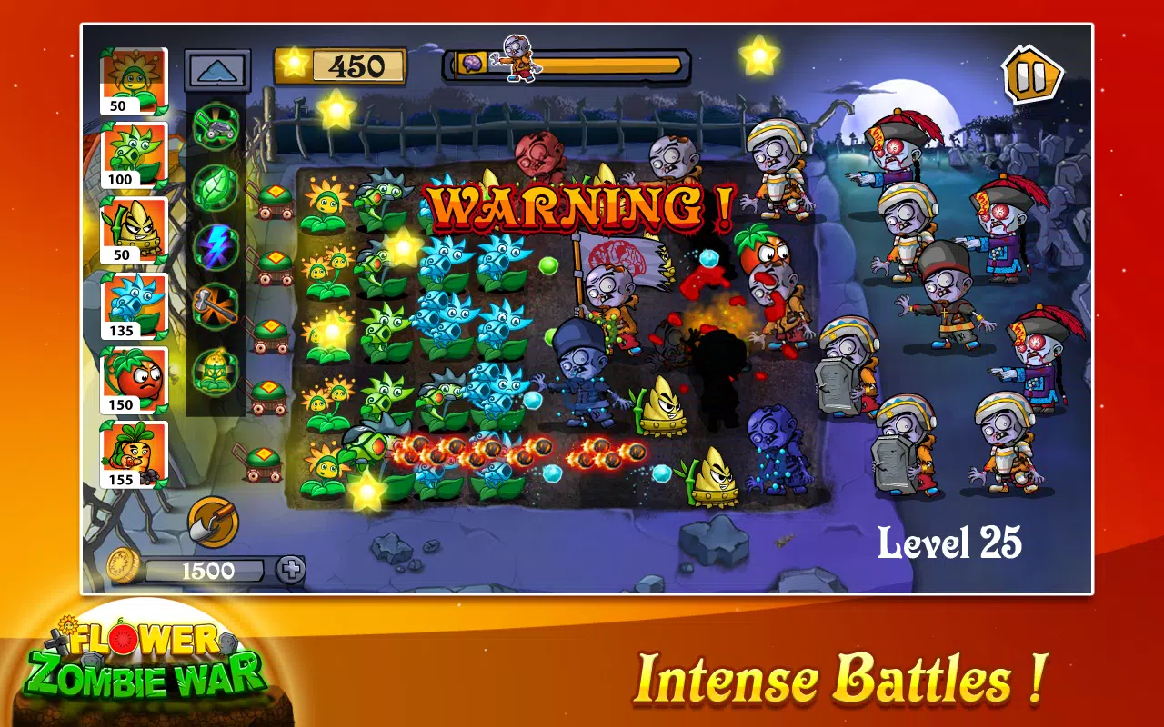 Flower Zombie War Capture d'écran 2