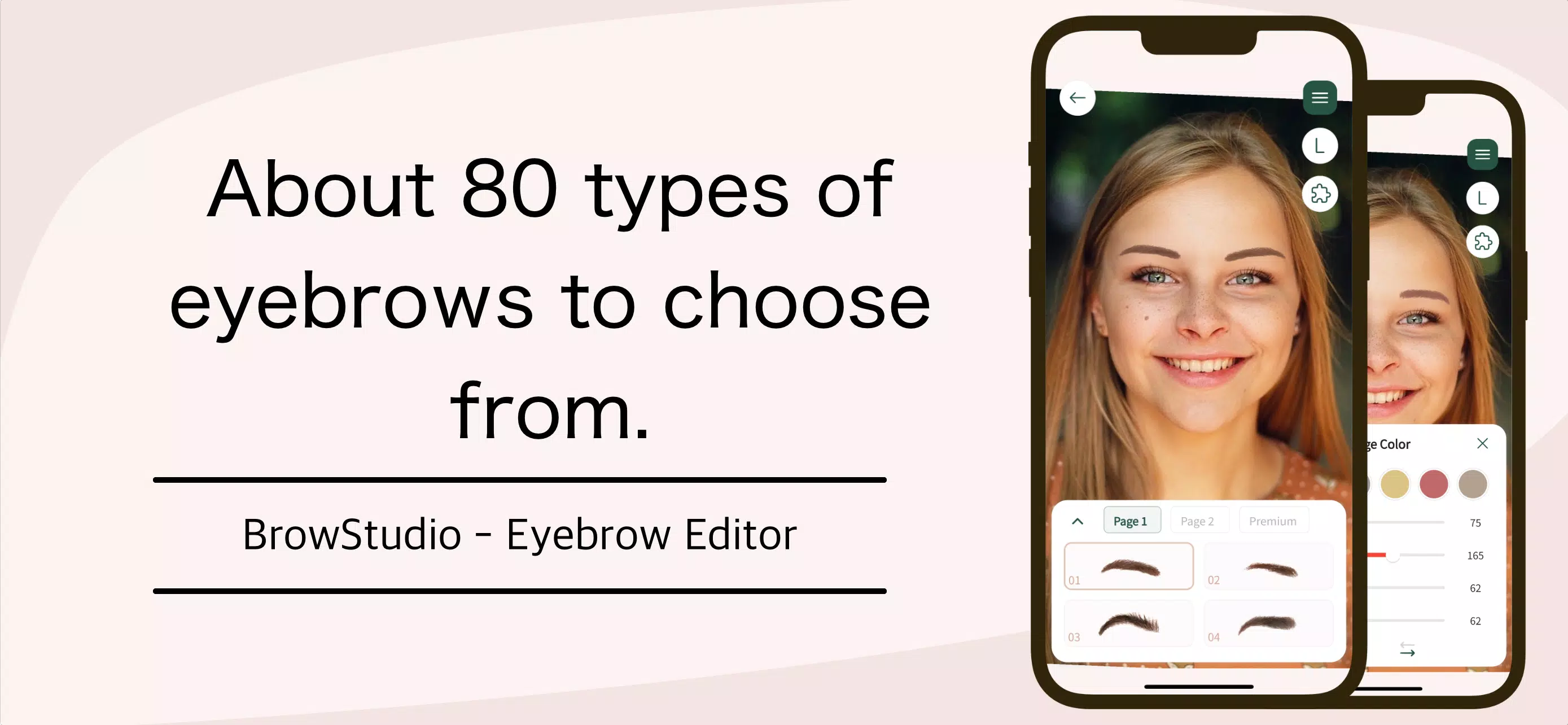Find ideal eyebrows:BrowStudio Screenshot 0