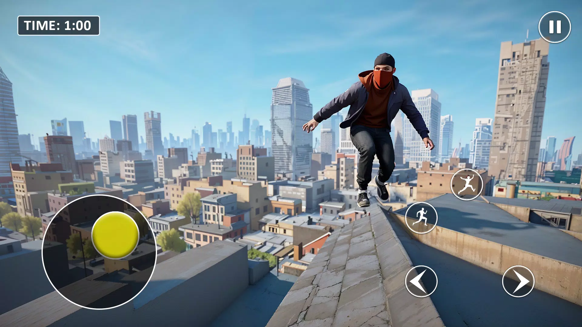 Go Up Rooftop Run Parkour Game ဖန်သားပြင်ဓာတ်ပုံ 2
