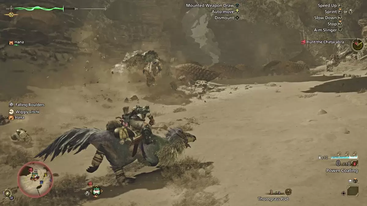 Seikret Abtriebsangriff in Monster Hunter Rise