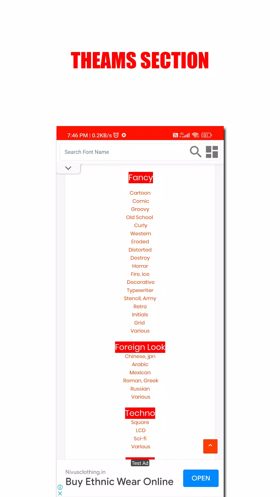 DA FONT’S Screenshot 3