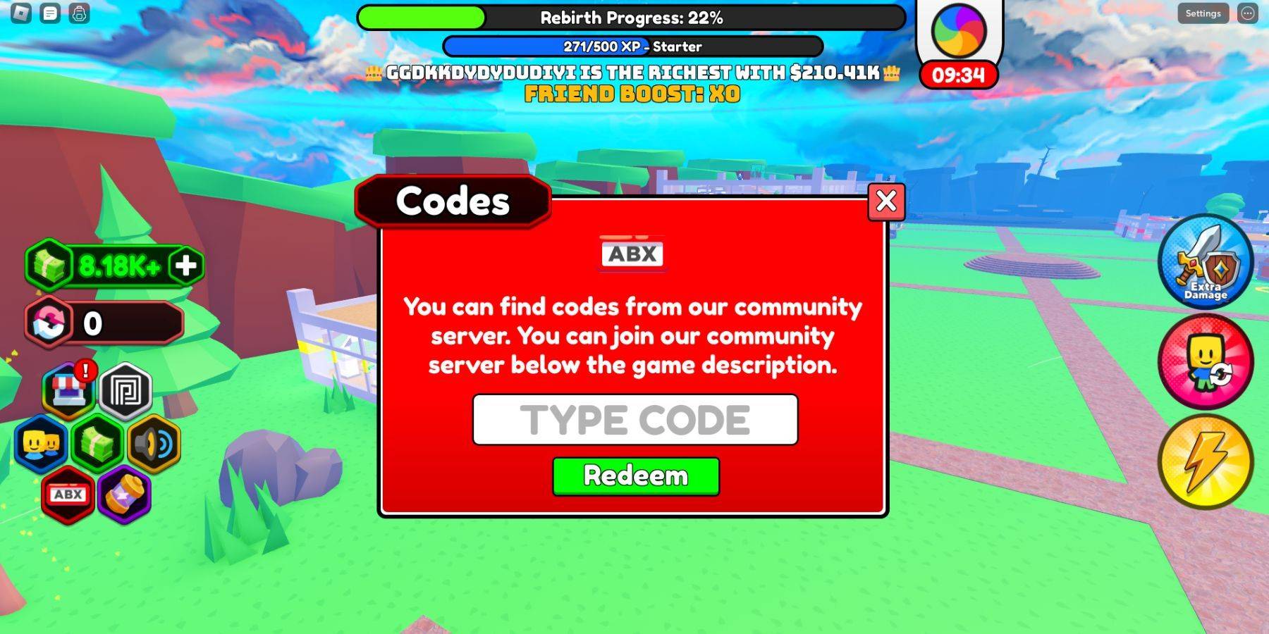 Anime Power Tycoon Code Input
