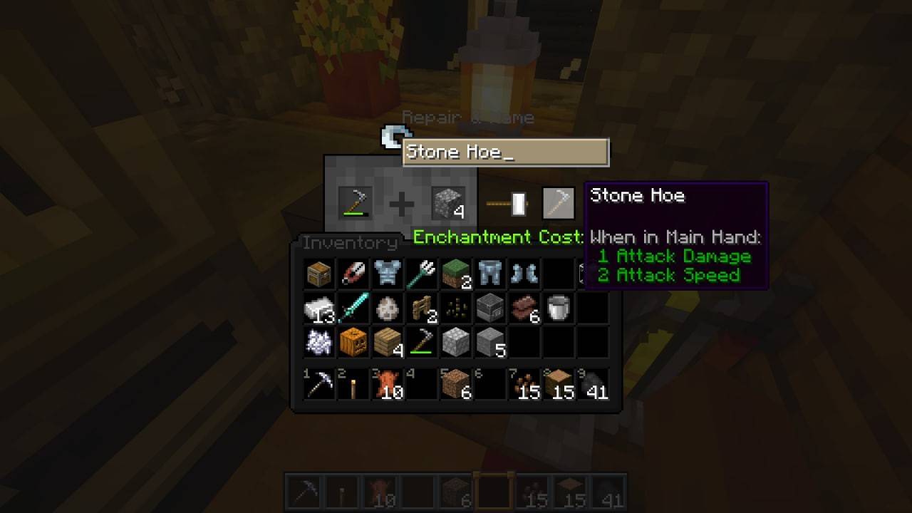 MINECRAFT တွင်ပစ္စည်းများကိုပြုပြင်ပါ