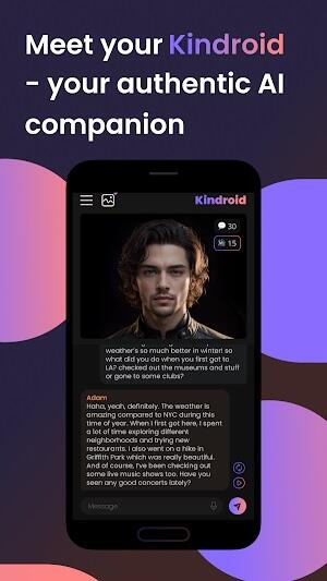 Kindroid: AI Captura de tela 2