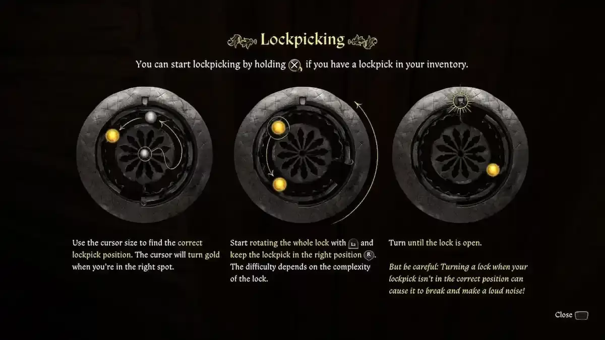 Kingdom Come: การปลดปล่อย 2 lockpicking