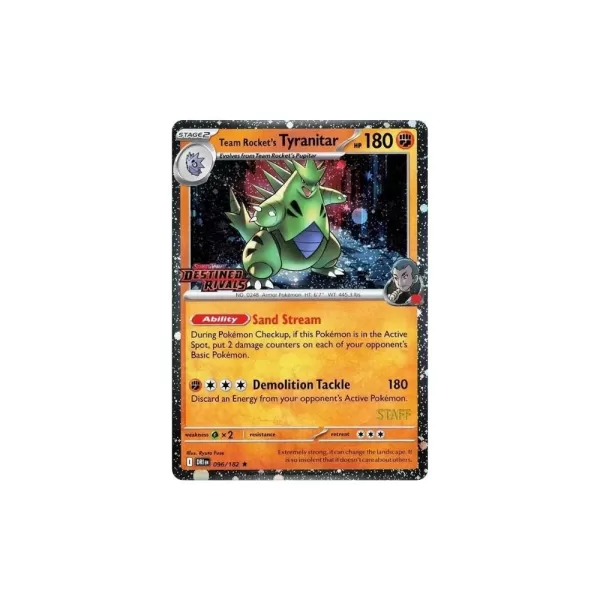 Team Rocket's Tyranitar (Prerelease Staff)