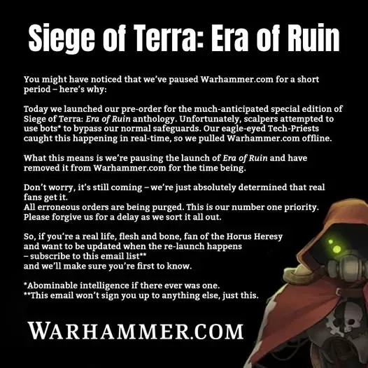 Games Workshop 官方聲明