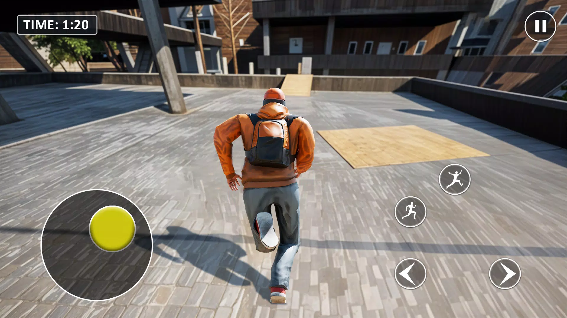 Go Up Rooftop Run Parkour Game ဖန်သားပြင်ဓာတ်ပုံ 1