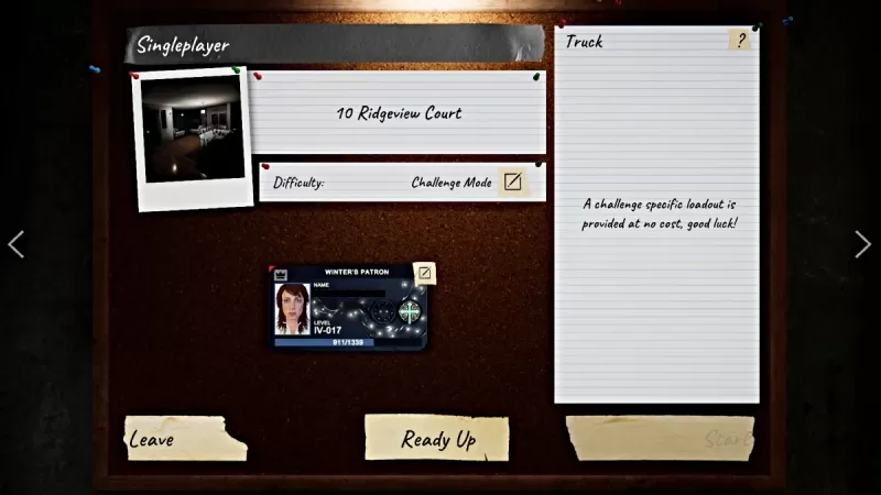 Challenge Mode Selection
