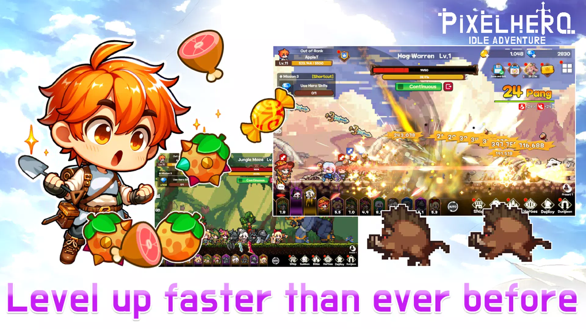 Pixel Heroes Idle Captura de pantalla 2