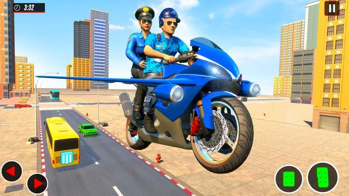 Flying Police Bike Games應用截圖第0張