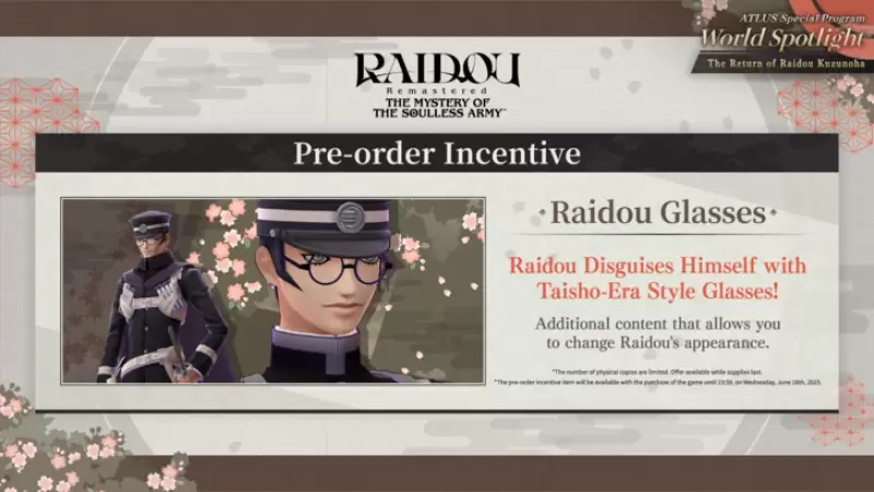 Pre-ordine rimasterizzato Raidou e DLC