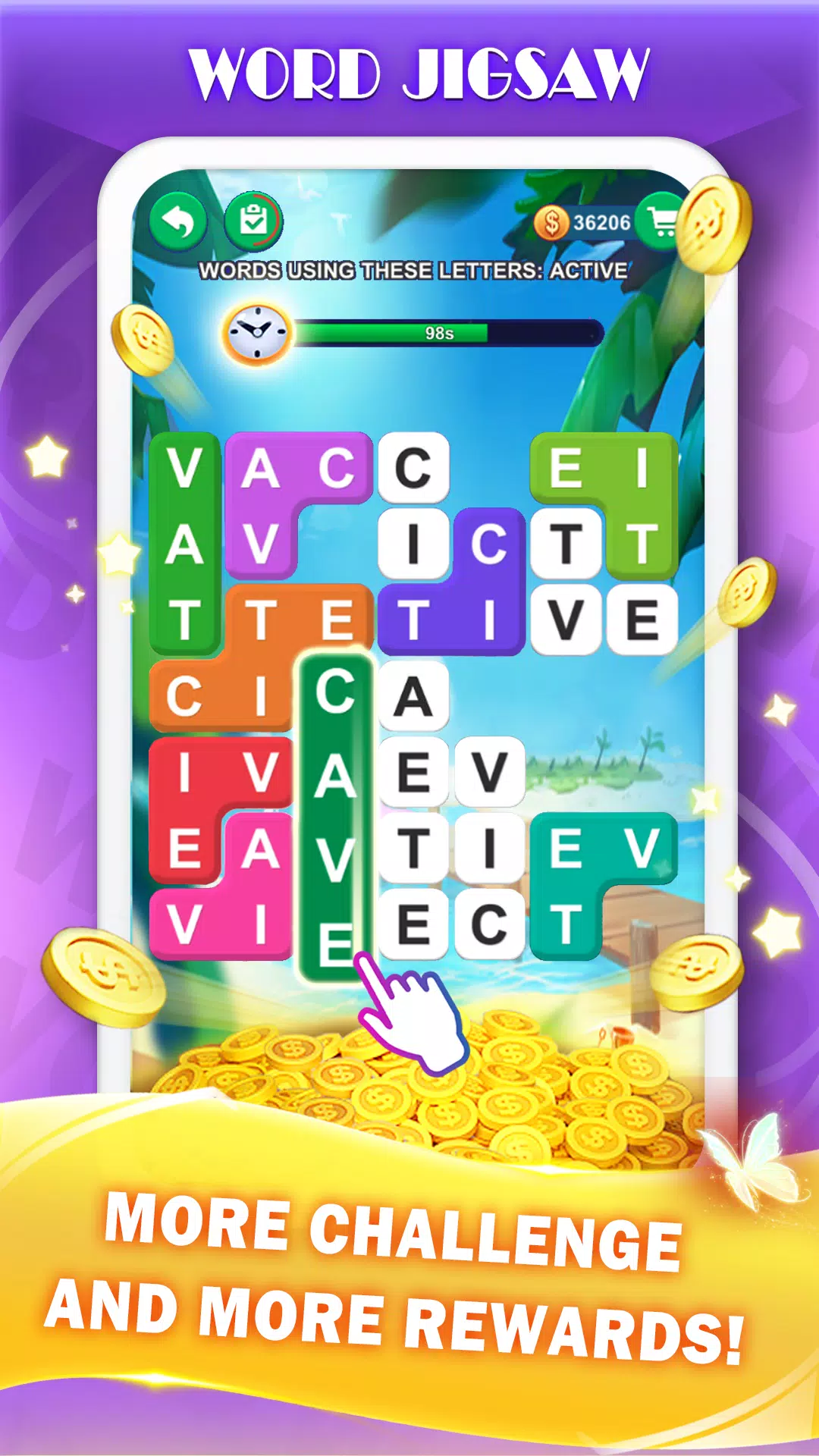 Word Jigsaw Puzzle スクリーンショット 1