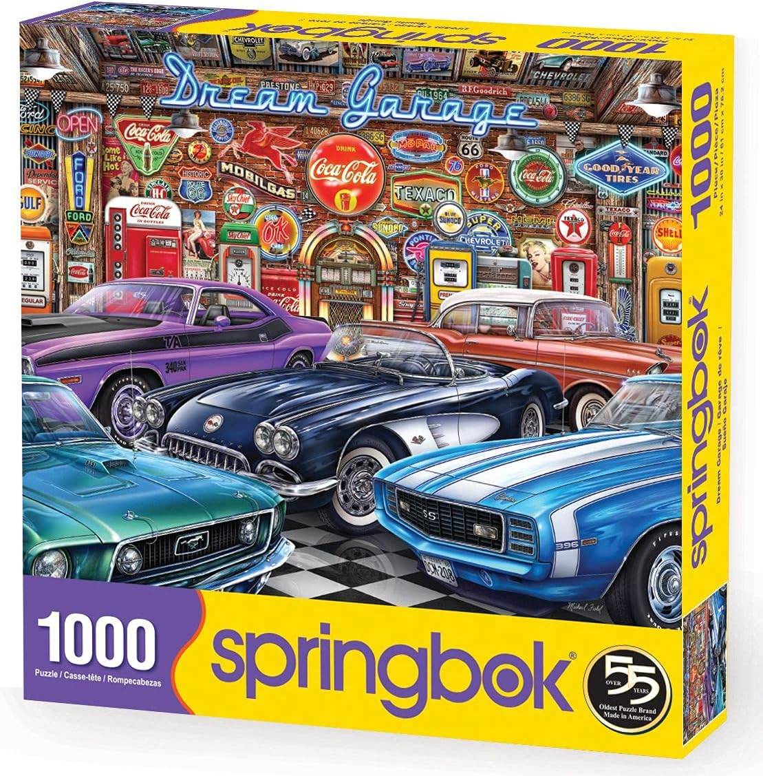 Springbok - Traumgarage - 1000 -teiliges Puzzle Puzzle