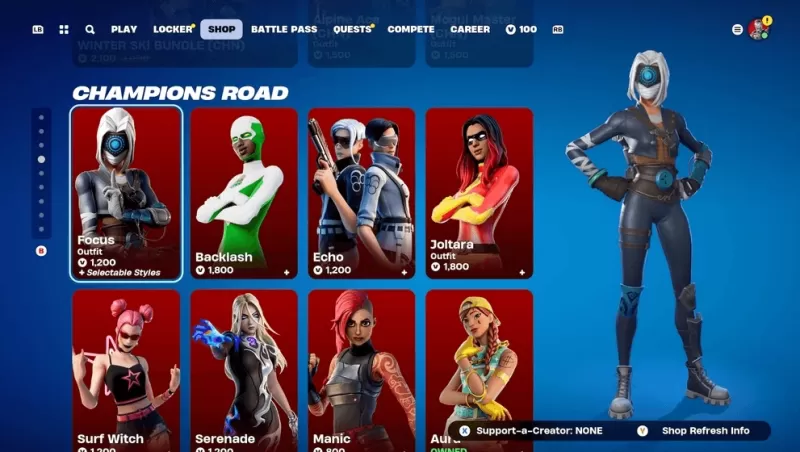 Fortnite Mobile Shop: Mga Skin ng Pag-access, Bumili ng V-Bucks