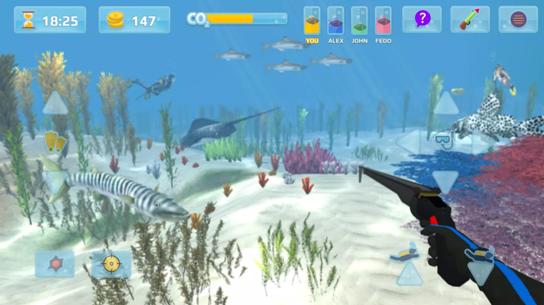 Hunter underwater spearfishing Captura de pantalla 1